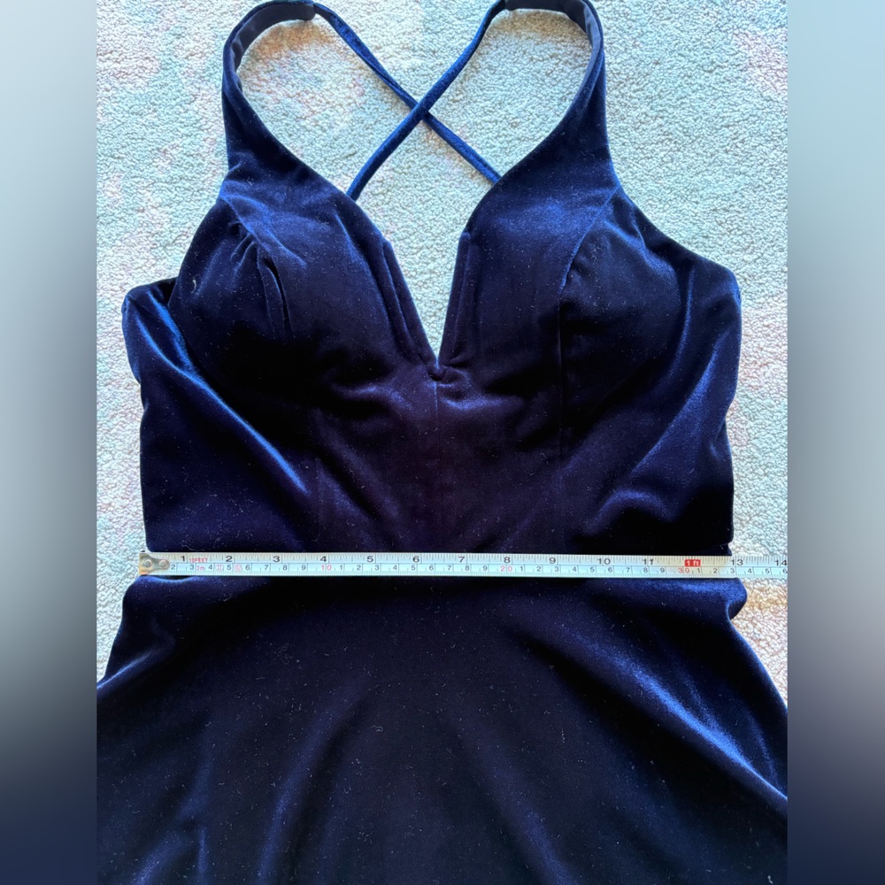 Structured Mini Dress Velvet - Picture 3 of 8